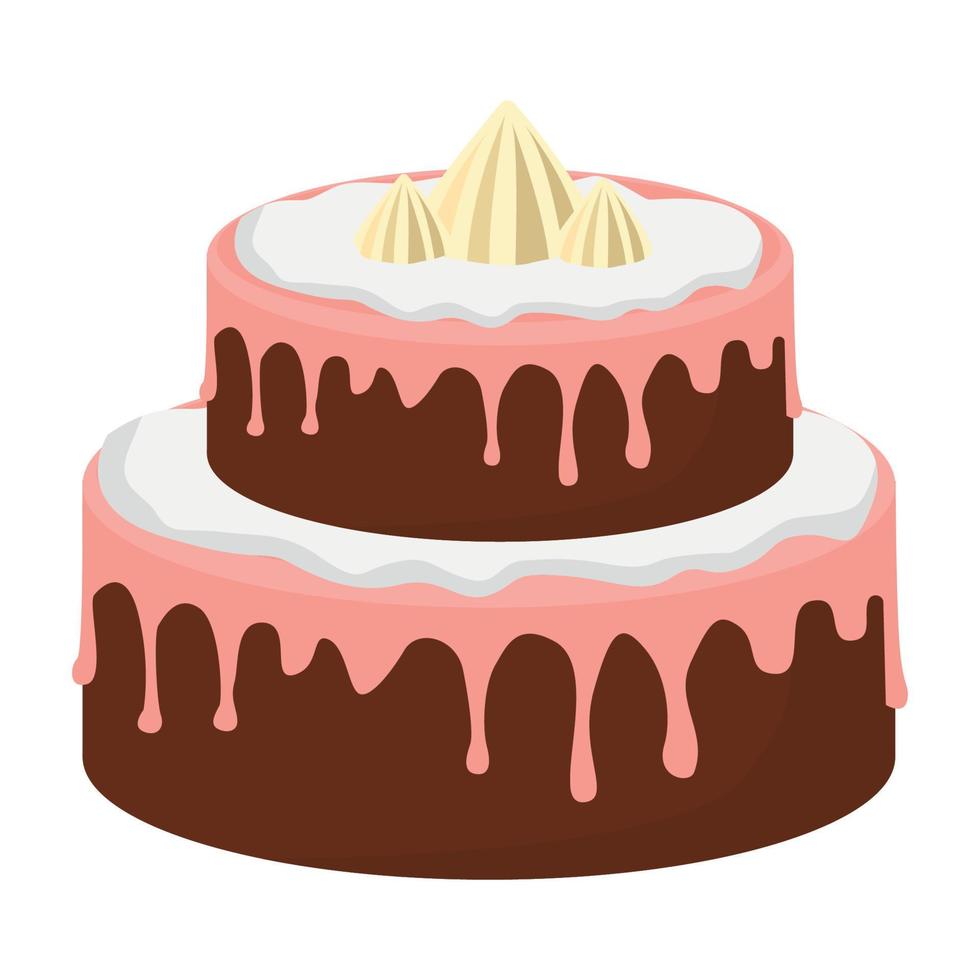 Vector illustration of cake