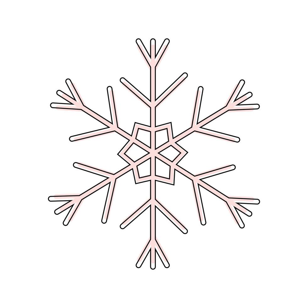 Vector illustration of snowflak