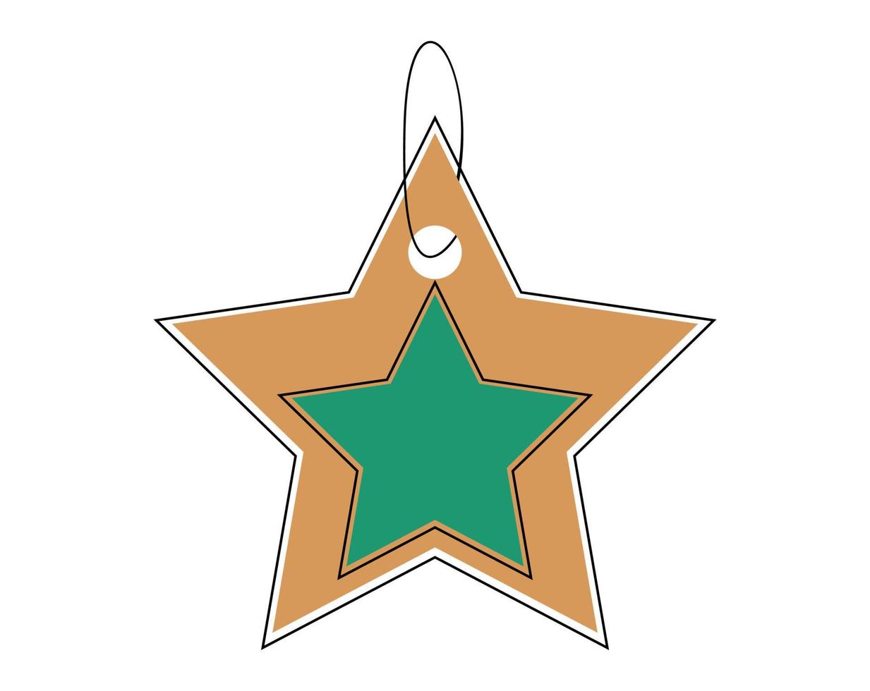 Vector illustration of star