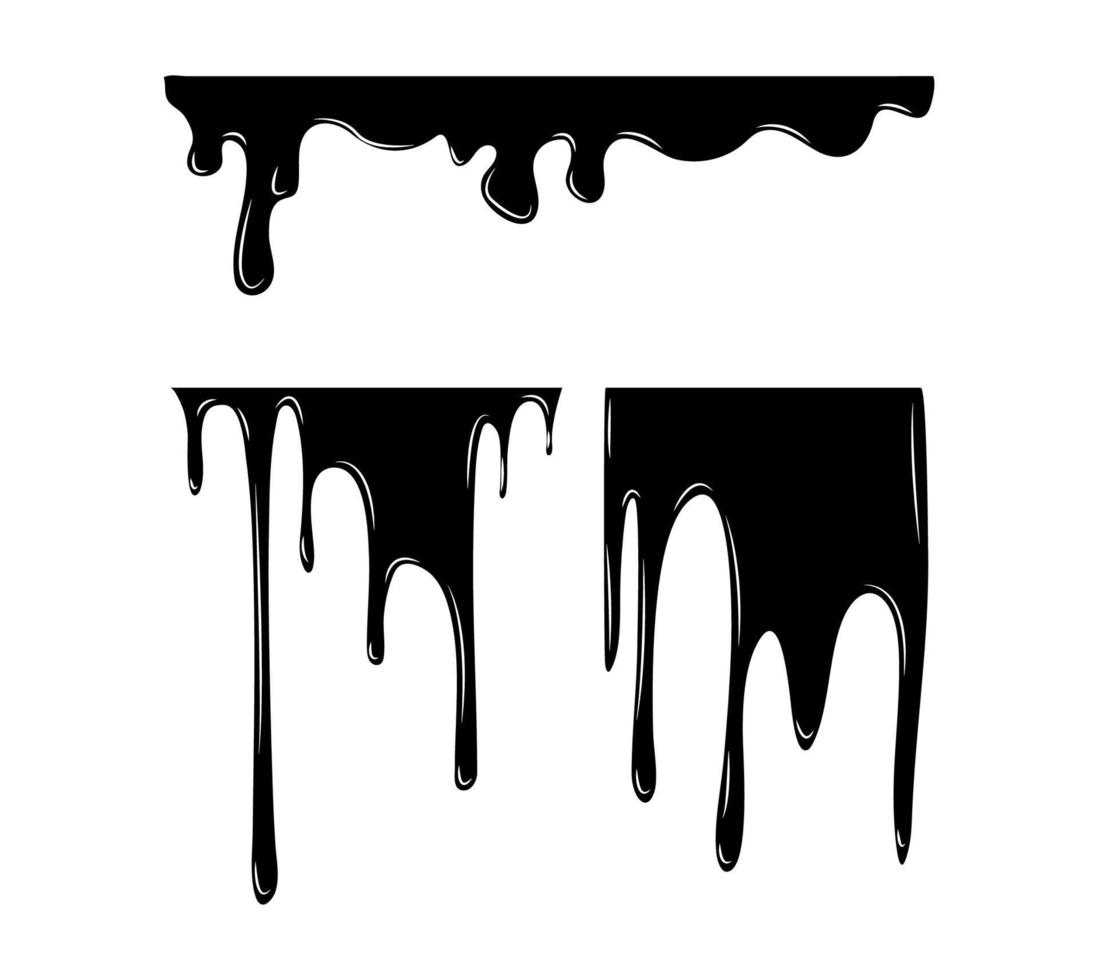 Set of Black Smudges vector