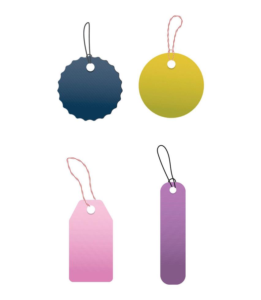 Set vector illustration of Tags