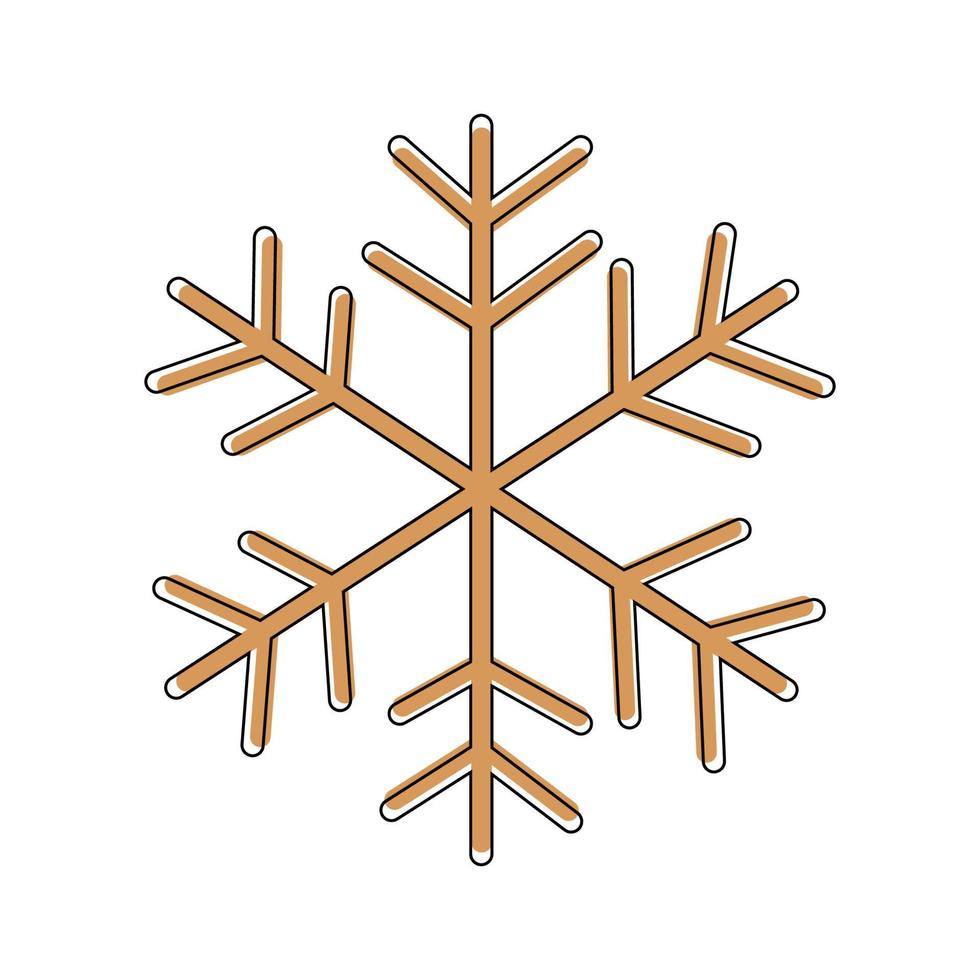 Vector illustration of snowflak