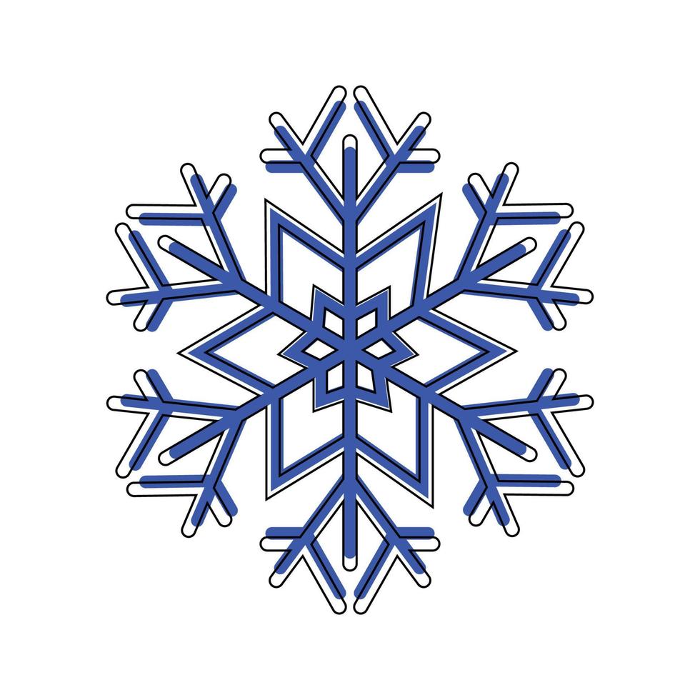 Vector illustration of snowflak