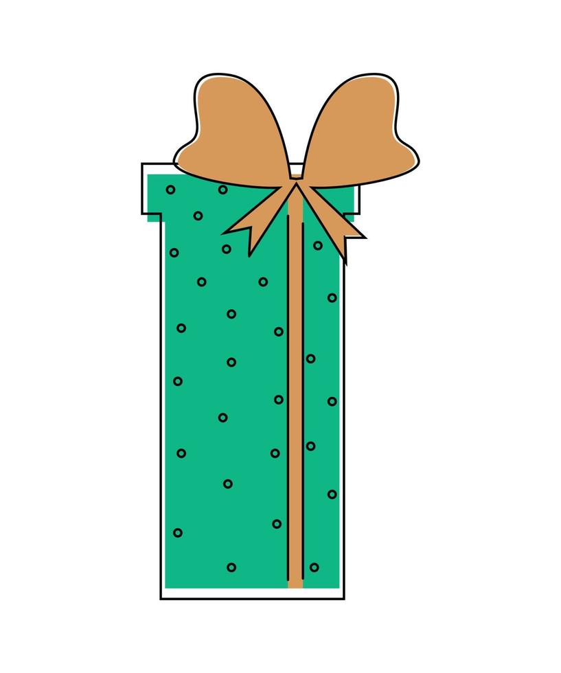 ilustración vectorial de regalo vector