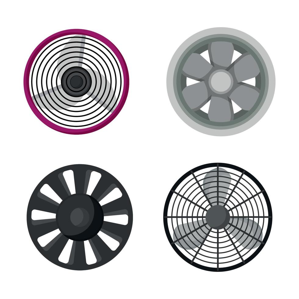 Collection of Cooling Systems vector