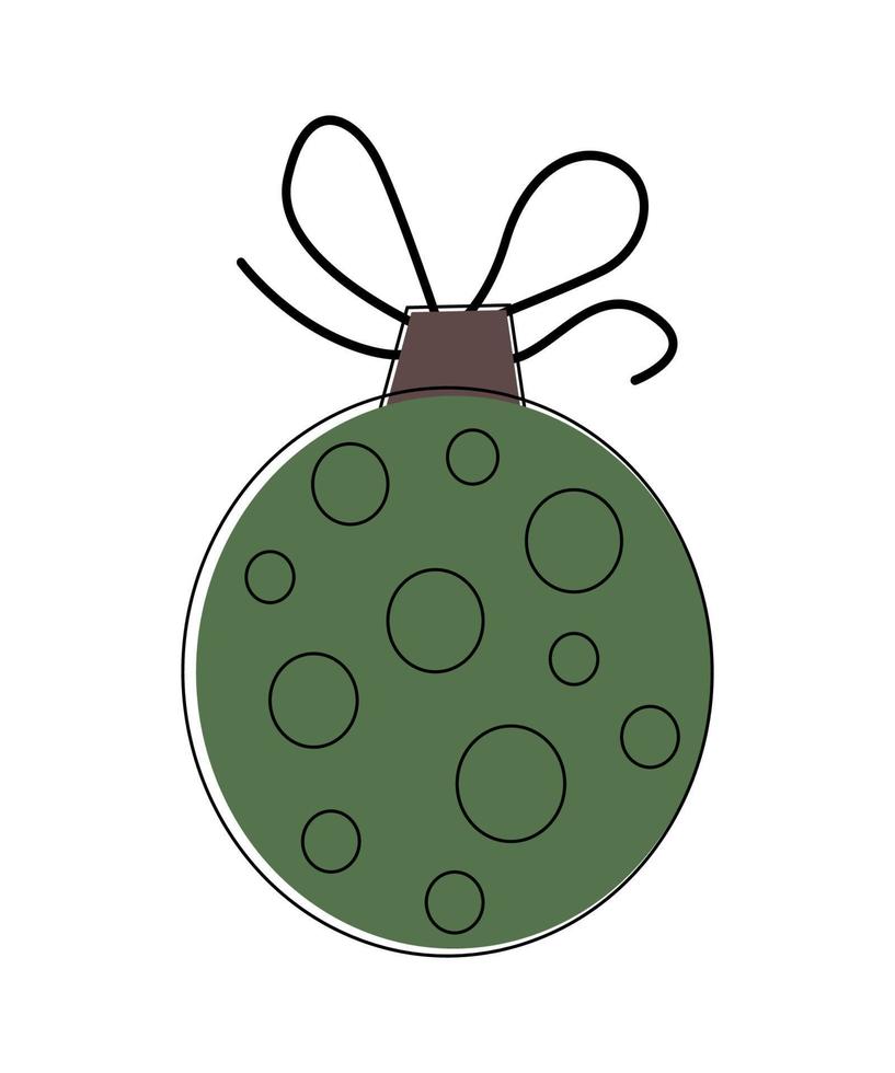 ilustración vectorial del juguete del árbol de navidad vector