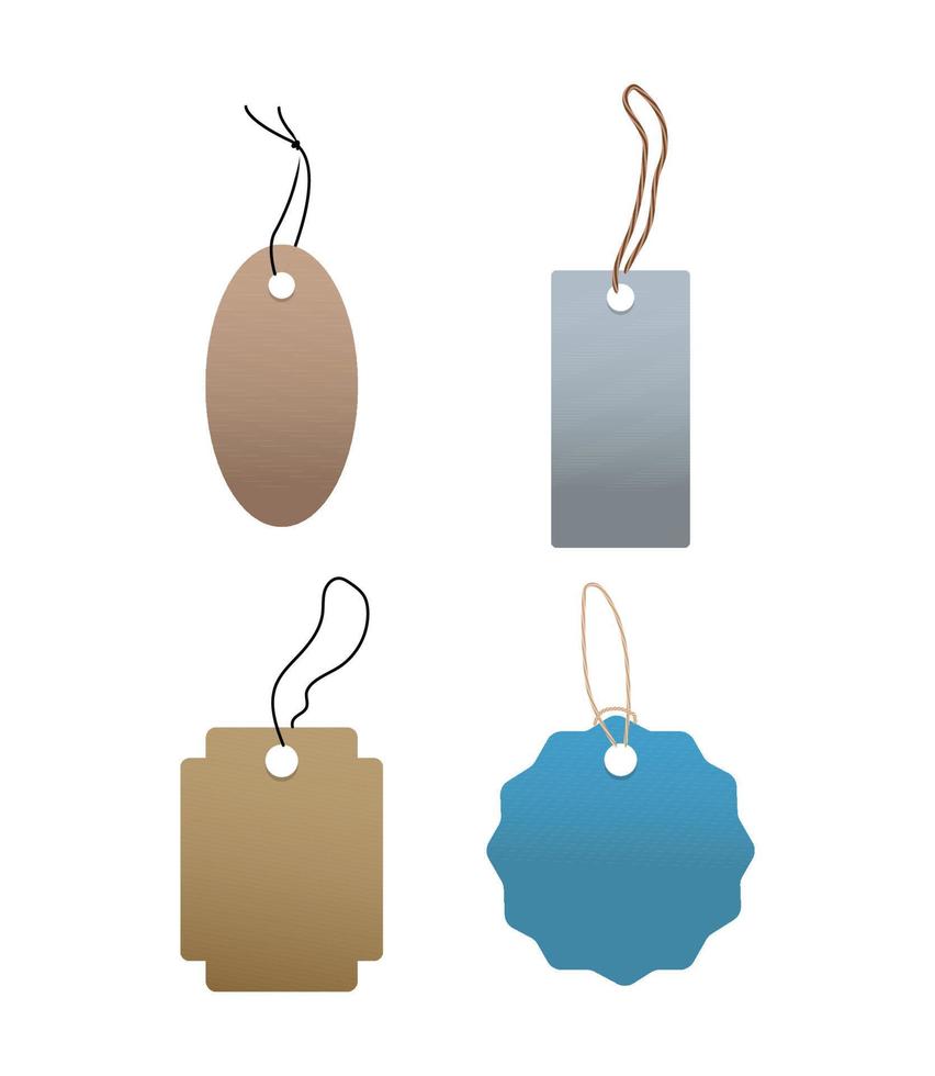 Set vector illustration of Tags