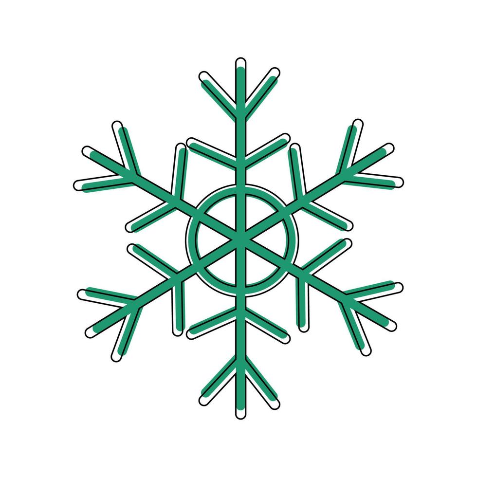 Vector illustration of snowflak