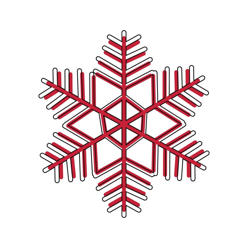 Vector illustration of snowflak