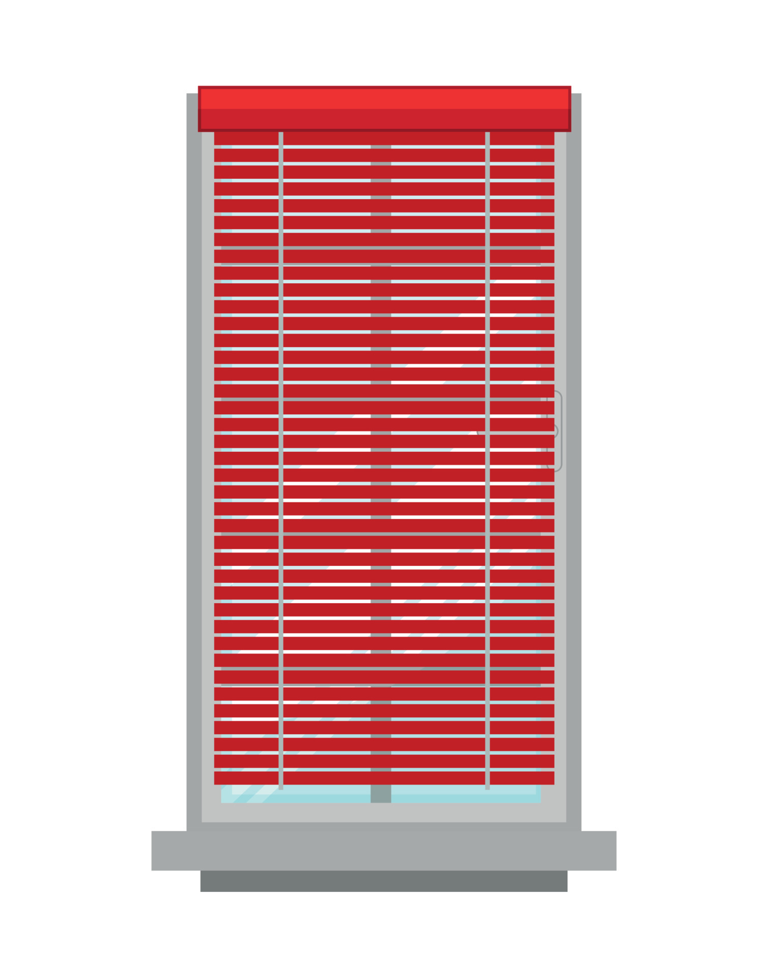 Vector illustration of window with curtain 15007483 Vector Art at Vecteezy