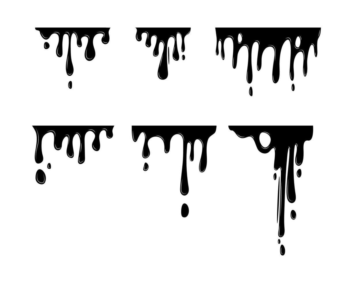 Set of Black Smudges vector