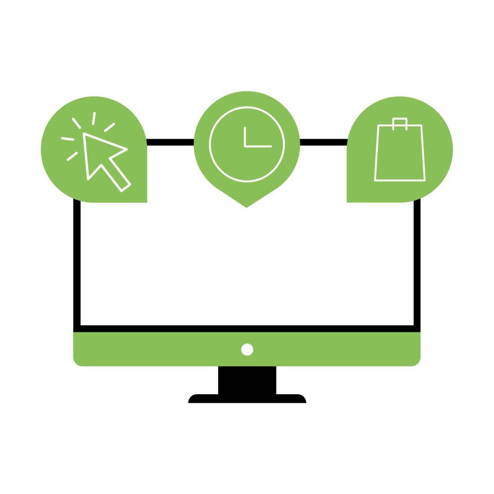 Click and collect with computer vector