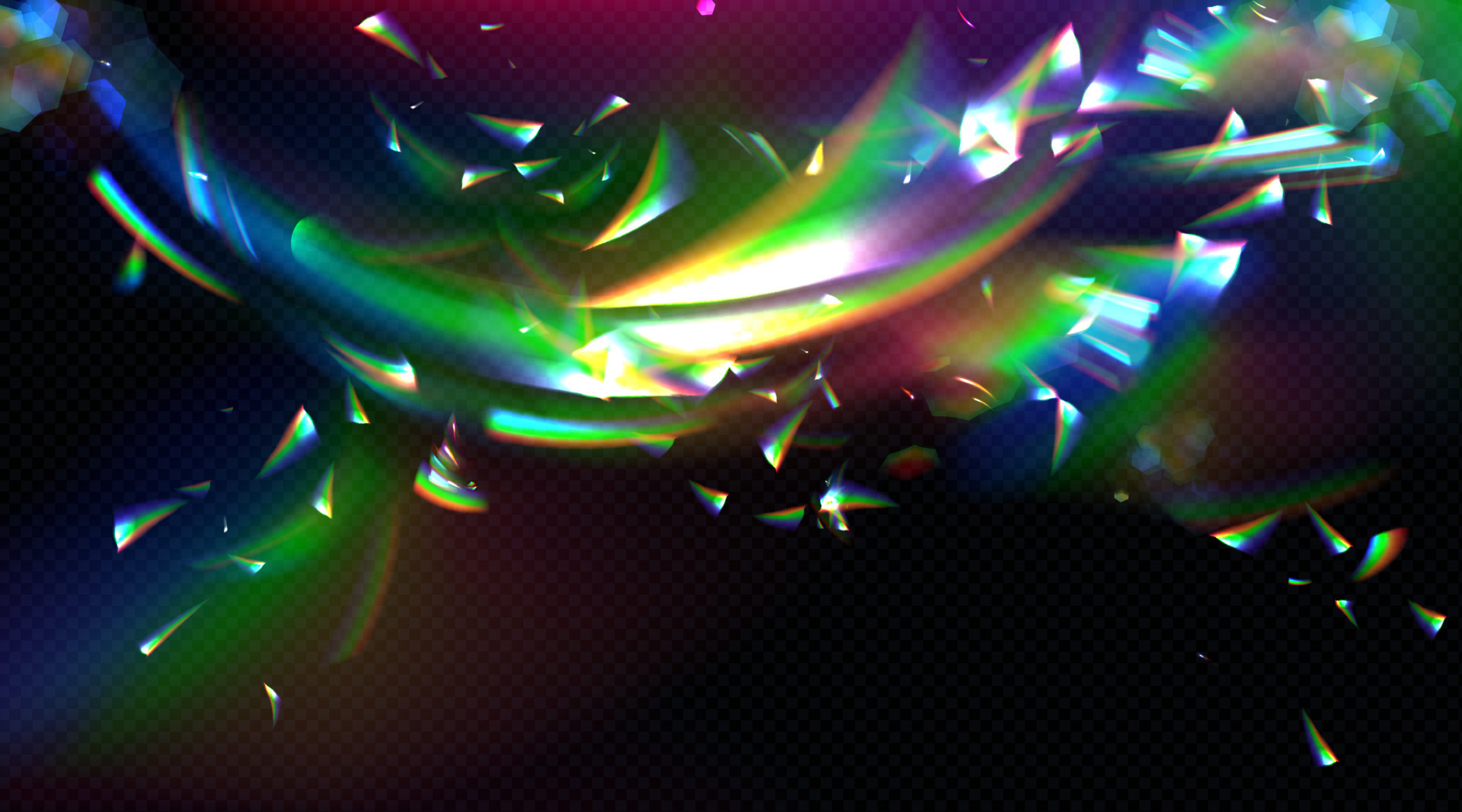 Rainbow crystal light, prism flare reflection lens 15007718 Vector Art
