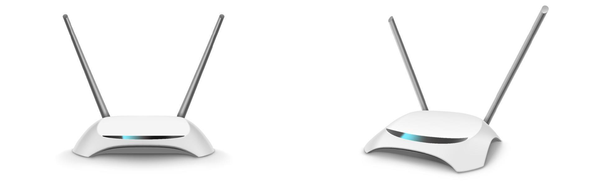 Wifi router, modern wireless broadband modem vector