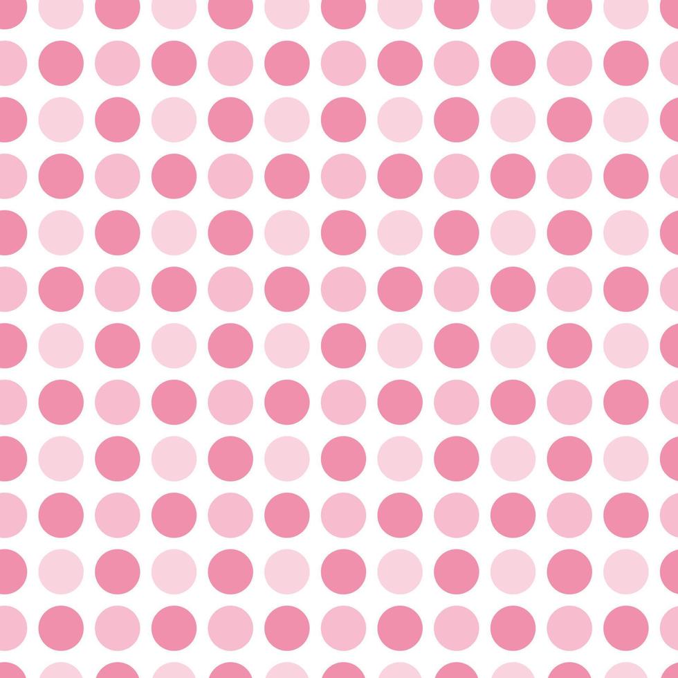Cute seamless hand-drawn patterns. Stylish modern vector patterns with pink circles and dots. Funny Children's Repeating Pink Print