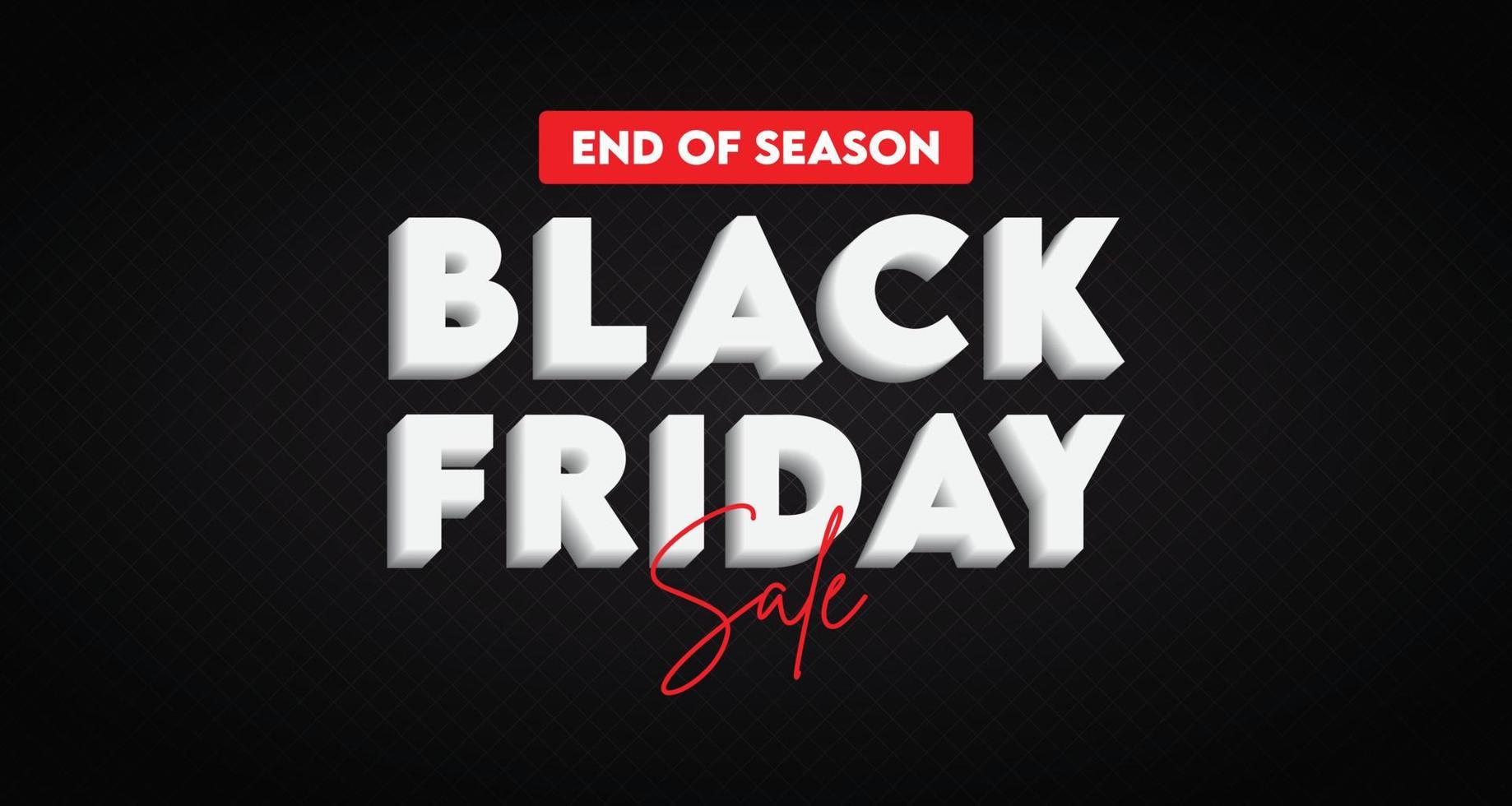 Black Friday Sale. Banner, poster, on dark background. vector
