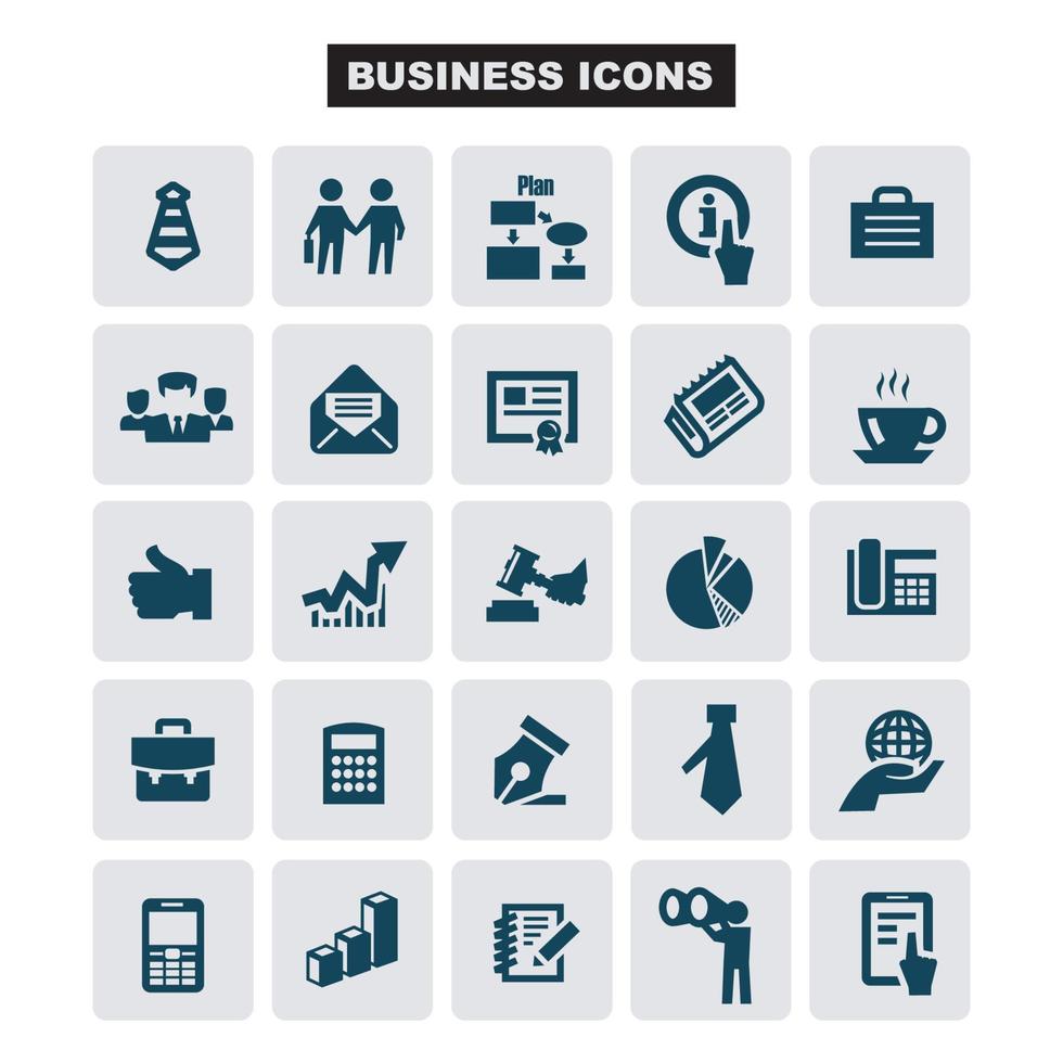 Business and finance icon set -  icon collection, vector