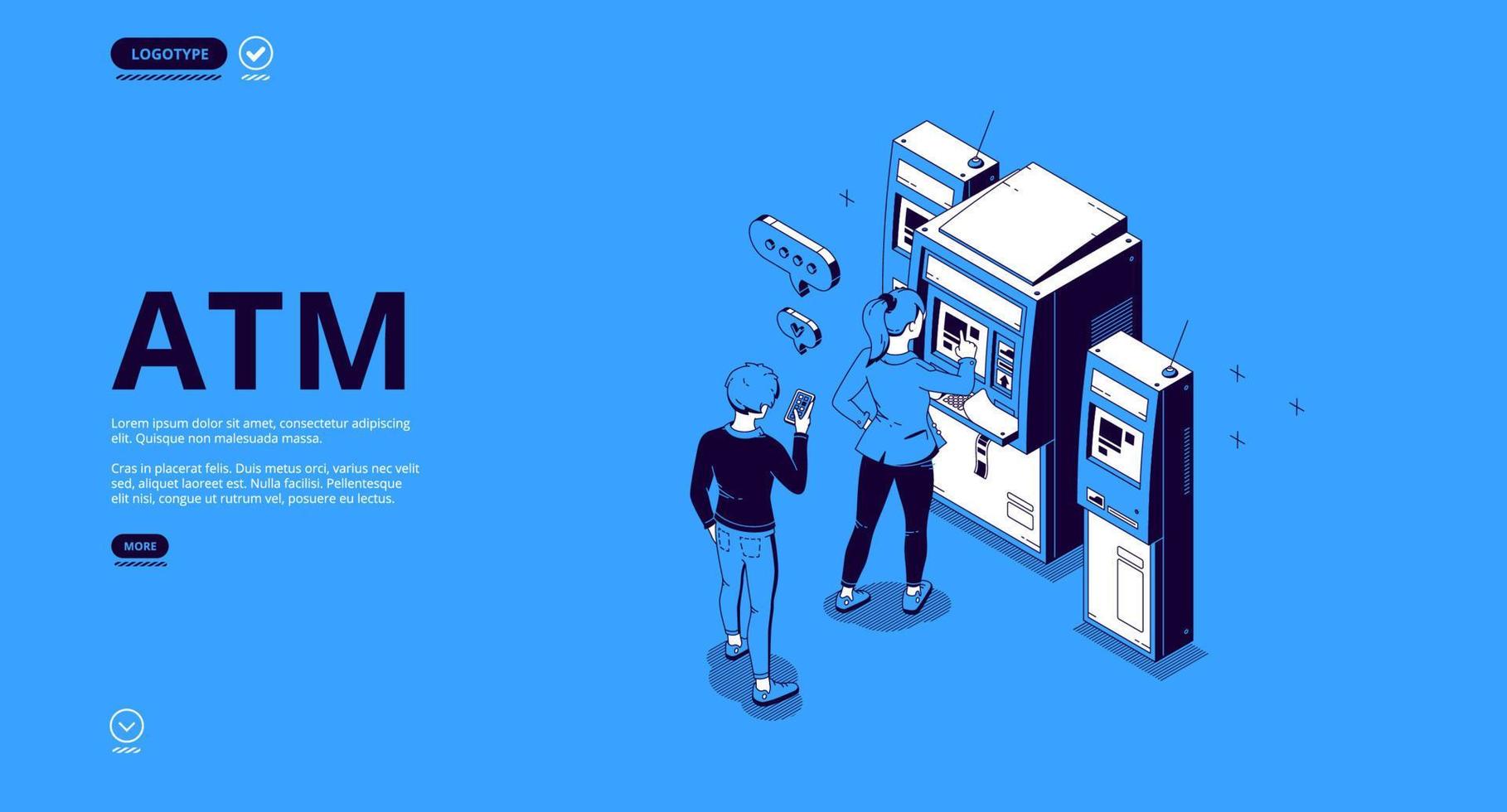 Automated teller machine, ATM terminal vector