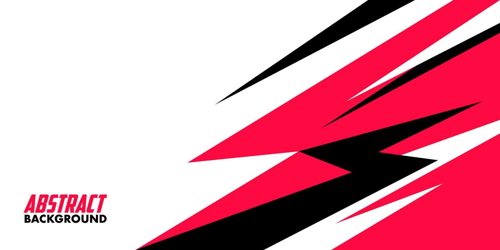 diseño de formas abstractas de fondo deportivo negro rojo vector