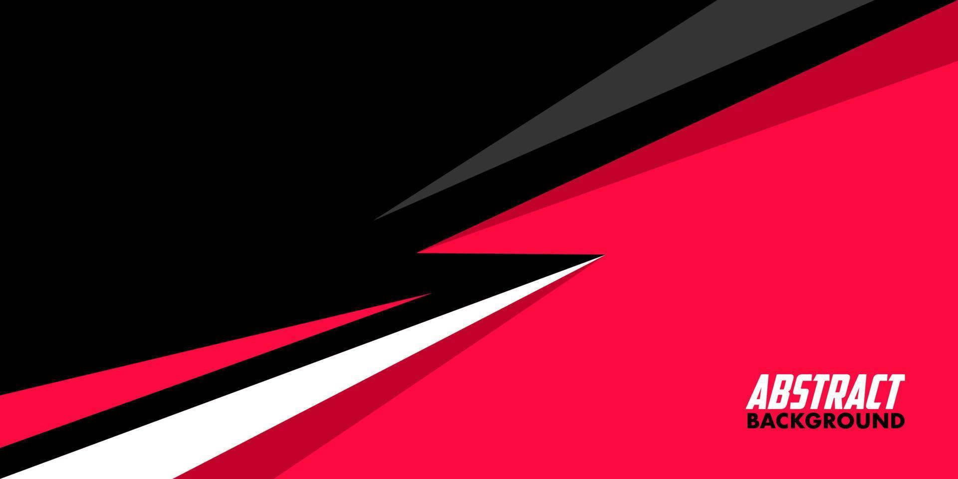 diseño de estilos abstractos de color rojo y negro de fondo deportivo vector