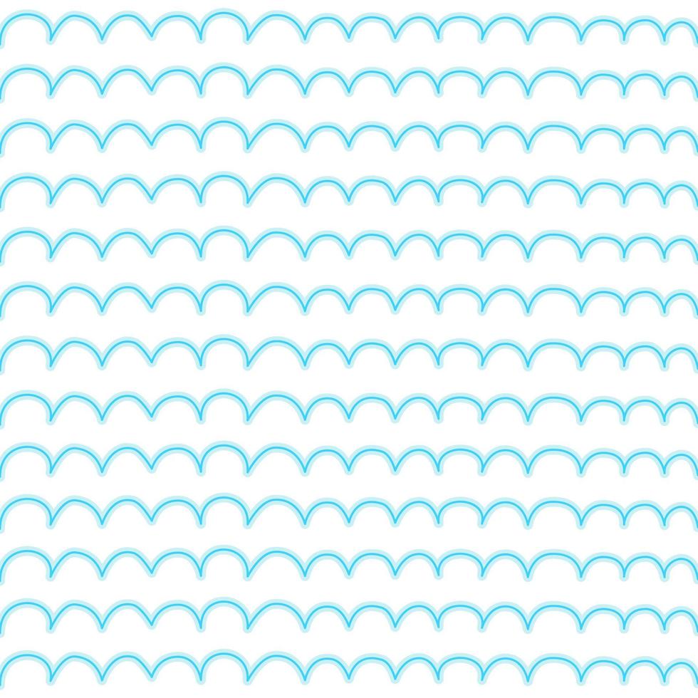 Blue wave pattern on white background. vector