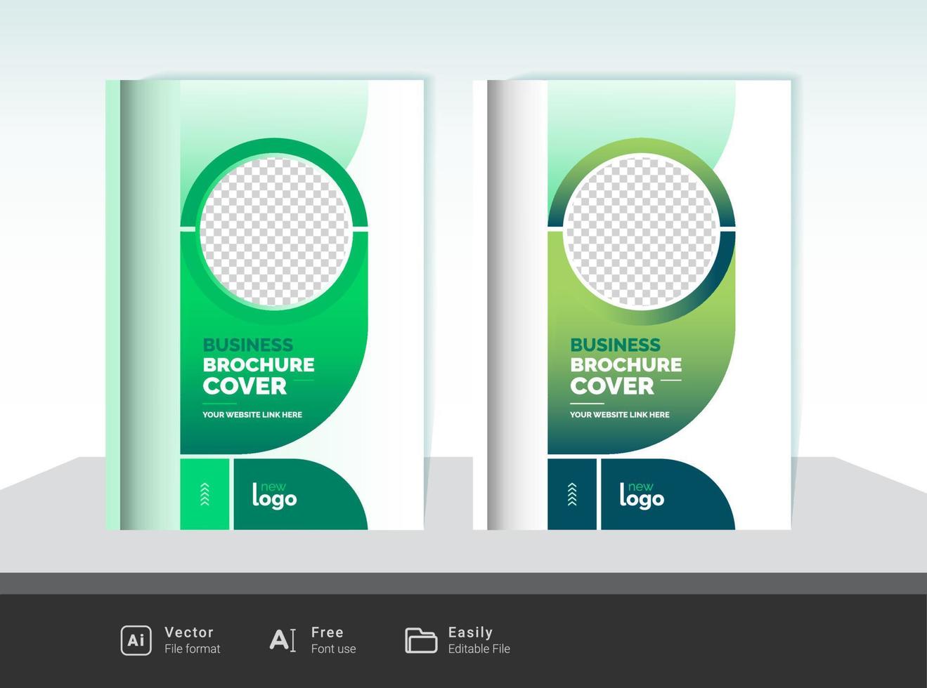 modern brochure cover design vector