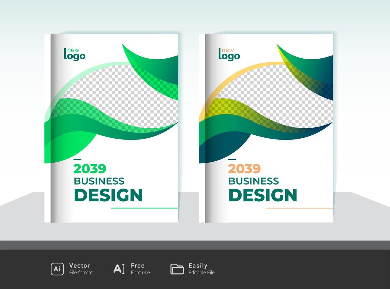 modern brochure cover design vector