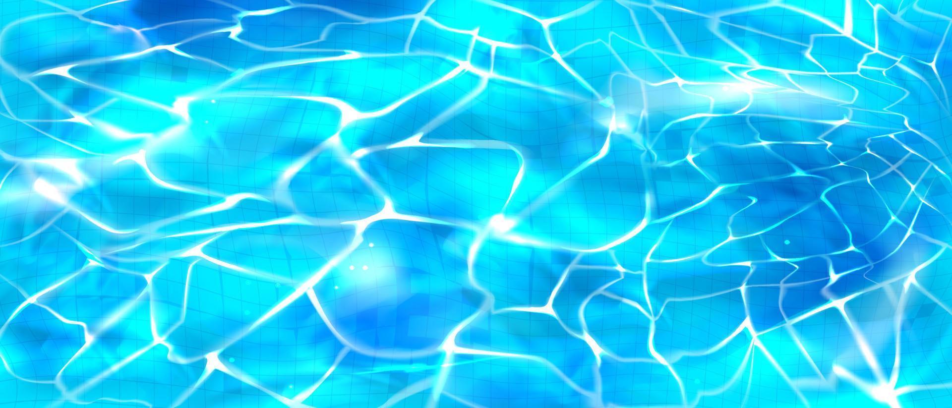 Fondo de vista superior de piscina de agua con ondas de agua vector