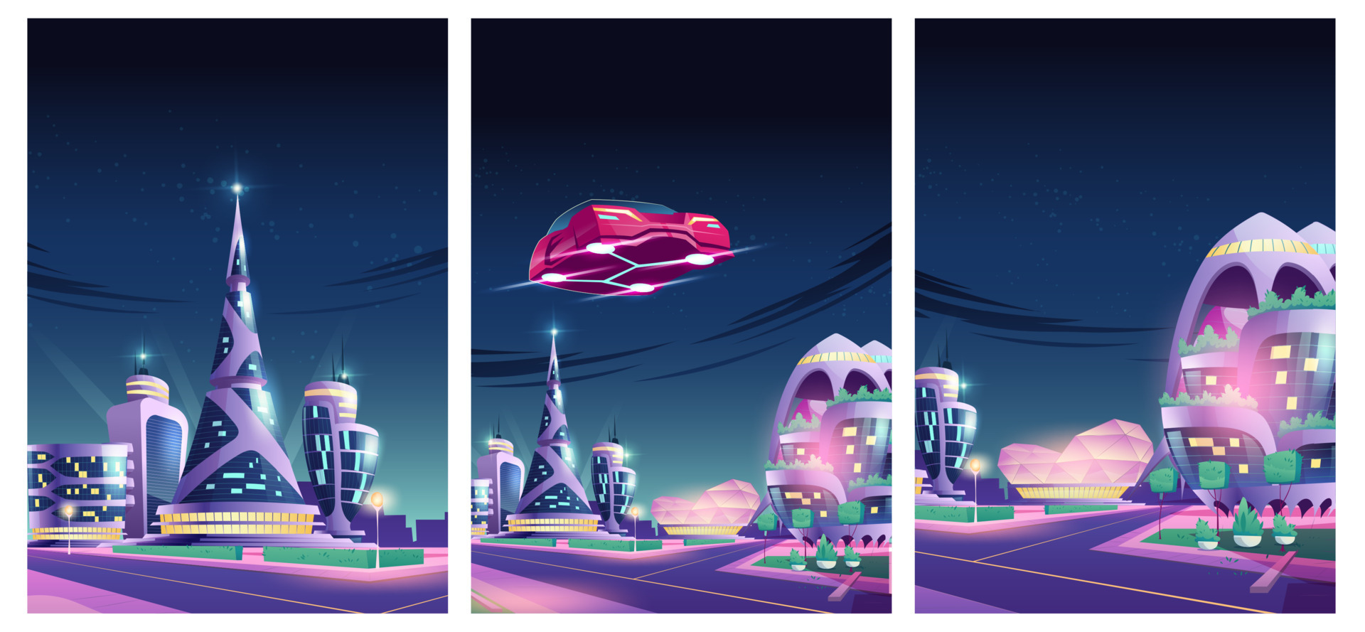 futuro noche ciudad futurista edificios autos voladores 15008252 Vector en Vecteezy futuro noche ciudad futurista edificios autos voladores 15008252 Vector en Vecteezy