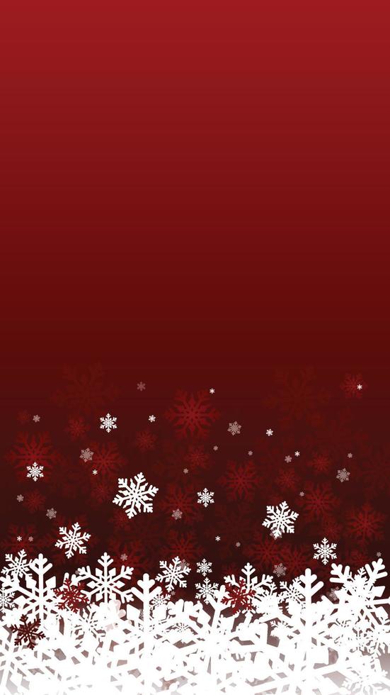fondo rojo nieve. fondo de nieve en colores rojo y blanco. fondo abstracto de nieve. diseño de invierno nevado de navidad. fondo de nieve para pancartas, plantillas, volantes, invitaciones, tarjetas y sitios web vector