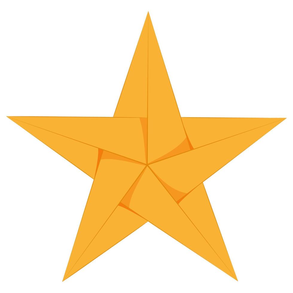 Origami 5Point Star vector