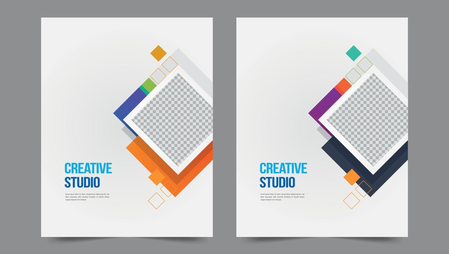 Cover template flyer design vector background