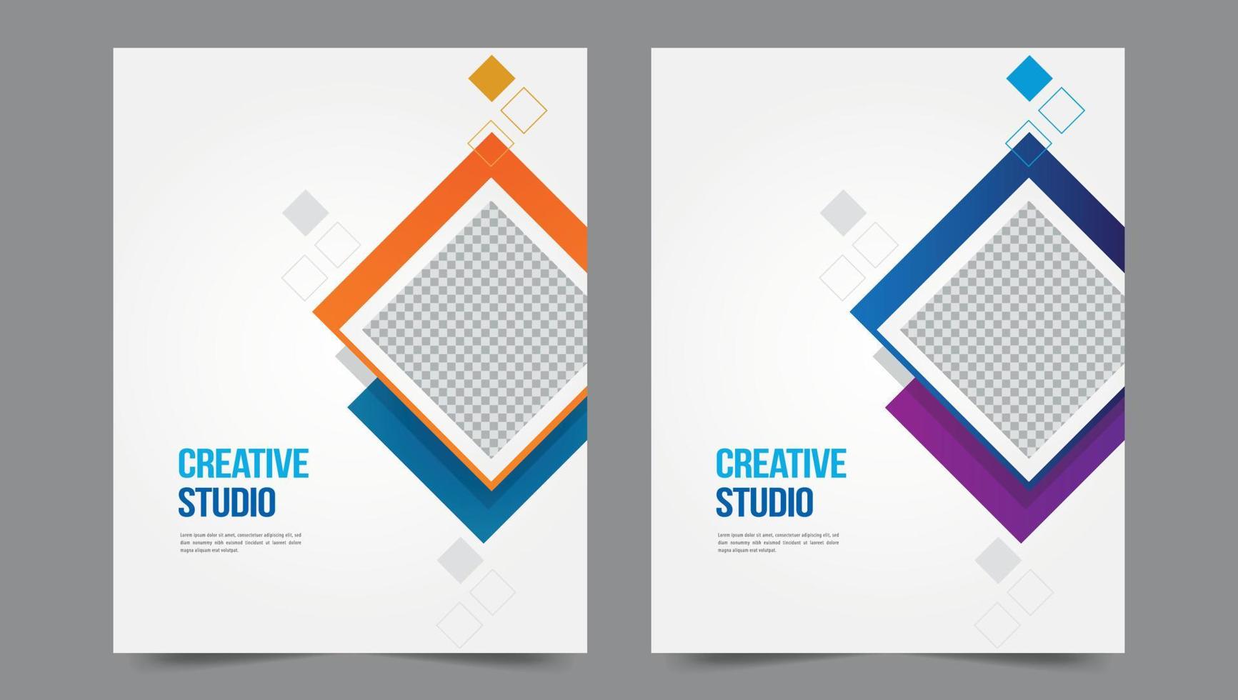 Cover template flyer design vector background