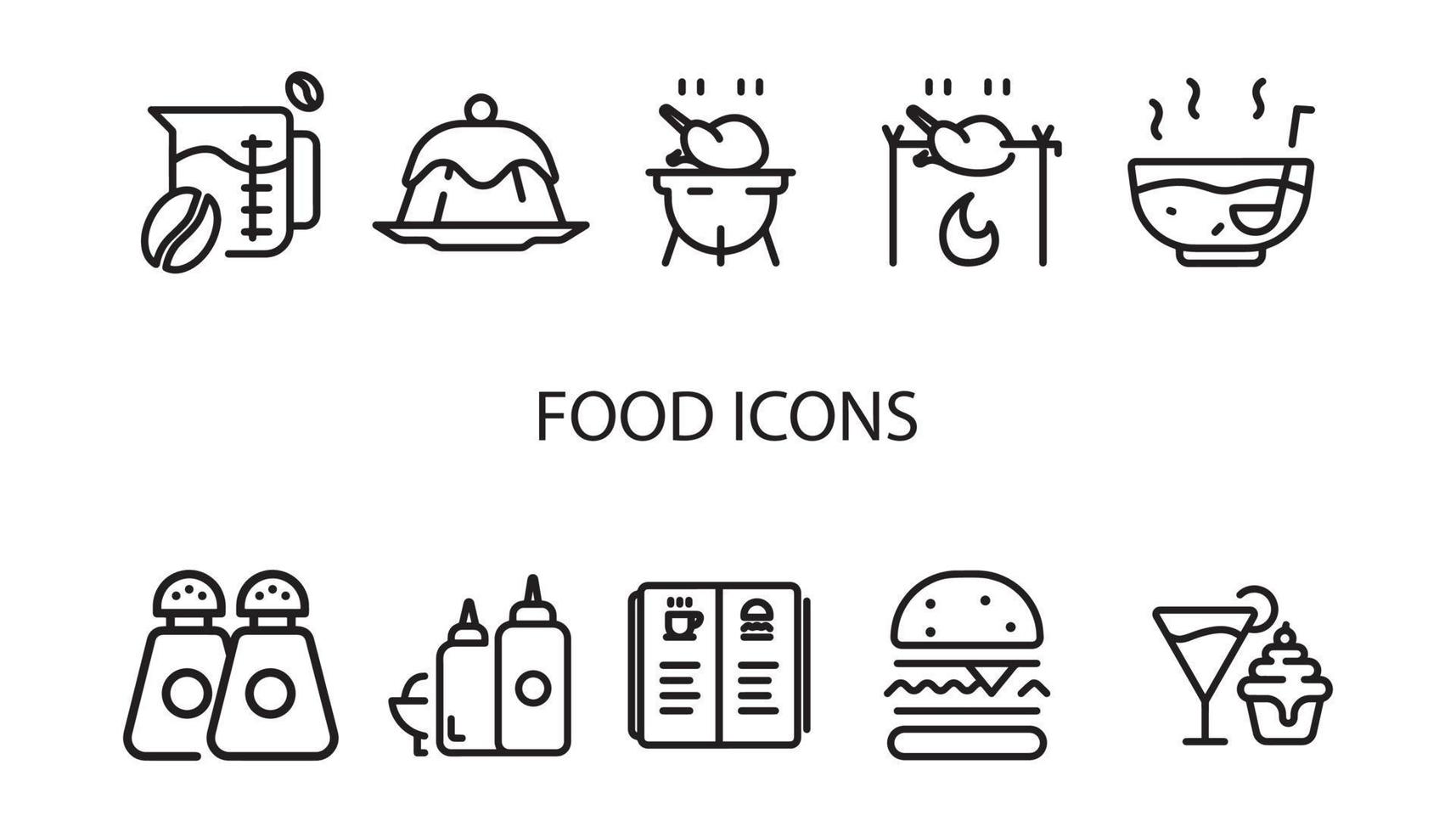comida icono diseño vector ilustración resumen