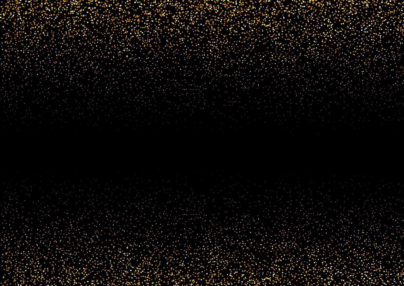 black and gold glitter background for Christmas and the New Year vector