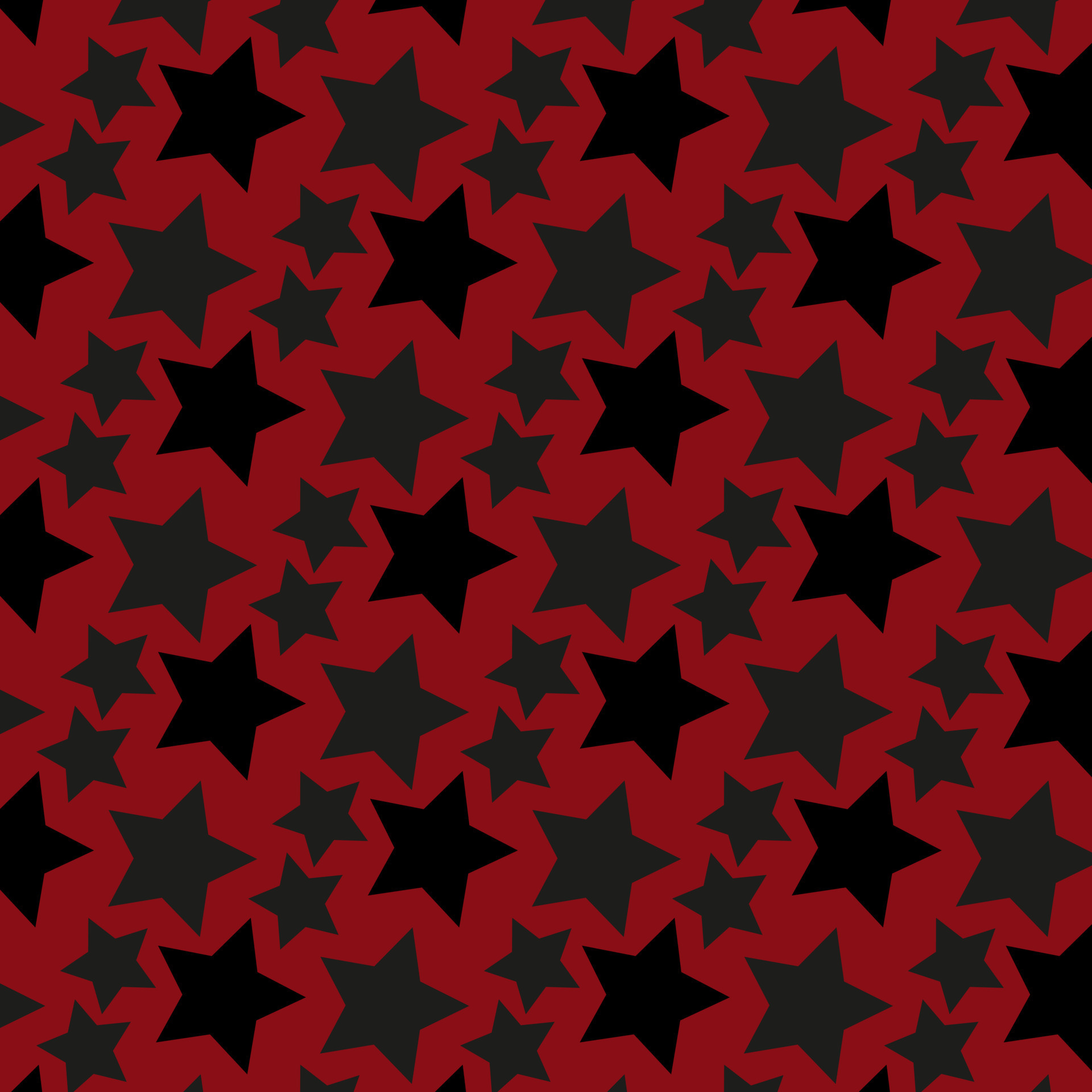 Repeating pattern with black stars on a red background 15008944 Vector