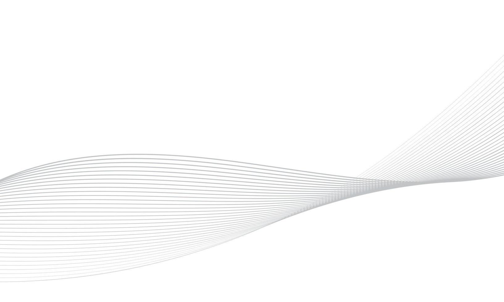 Abstract background with gray wave lines vector