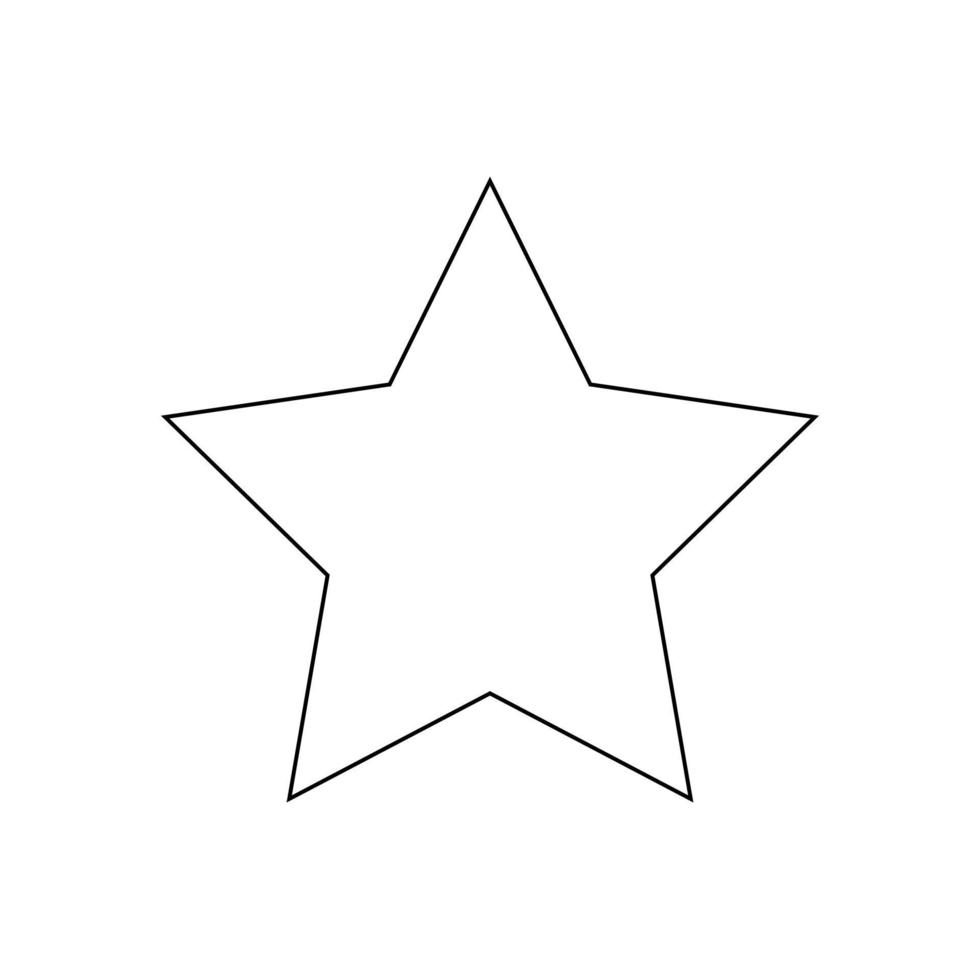 Star icon on white background vector
