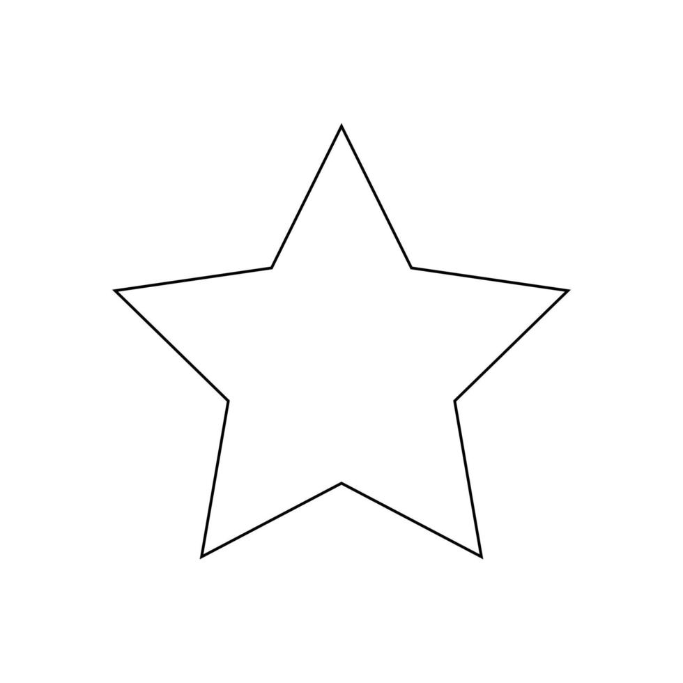 icono de estrella sobre fondo blanco vector