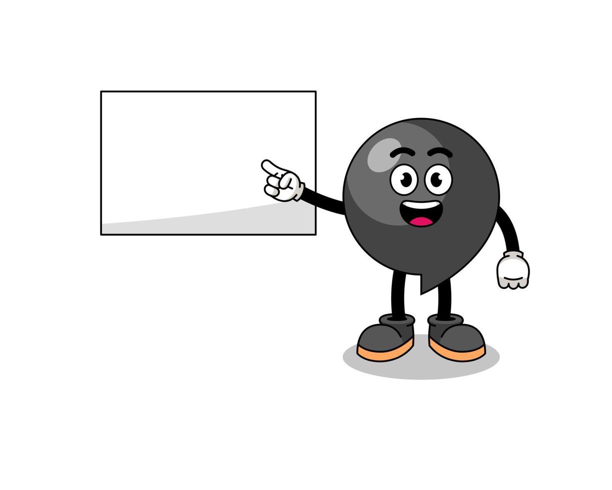 comma symbol illustration doing a presentation vector