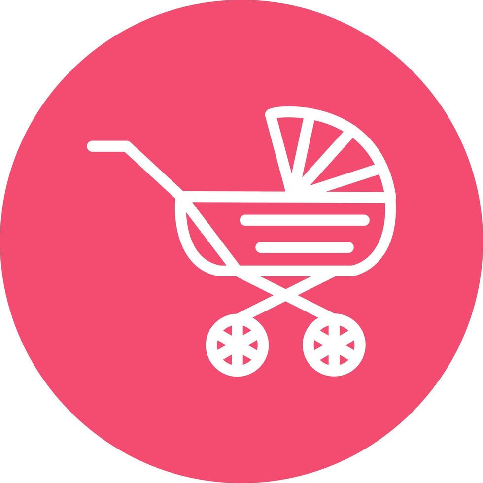 Baby Carriage Vector Icon Design