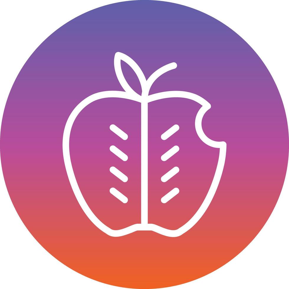 Apple Alt Vector Icon Design