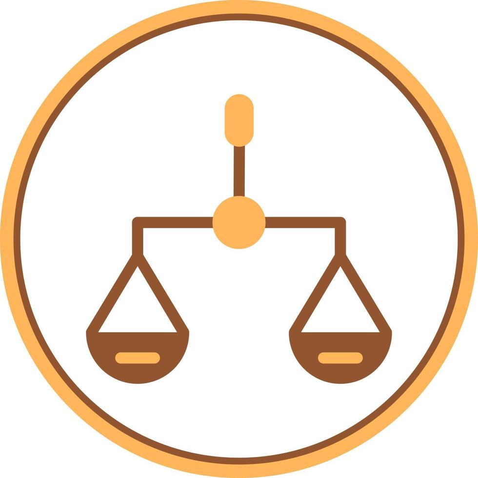 Balance Scale Vector Icon Design