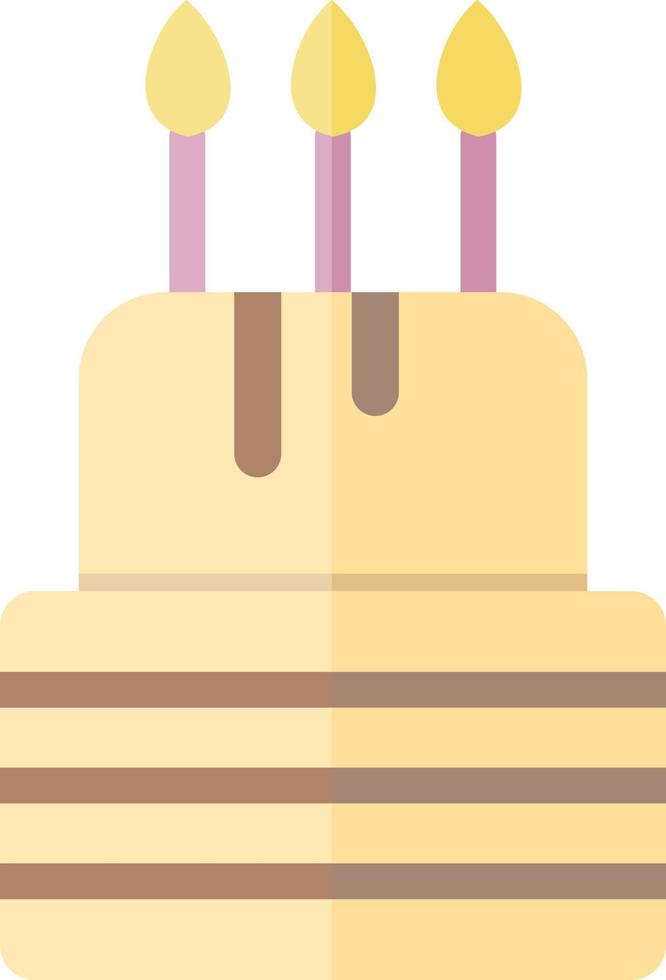 Birthday Cake Vector Icon Design