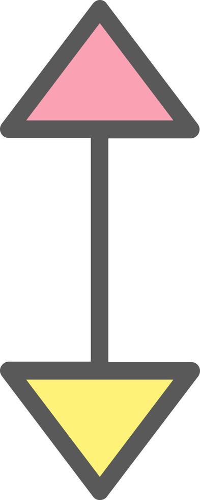 Arrows Alt V Vector Icon Design