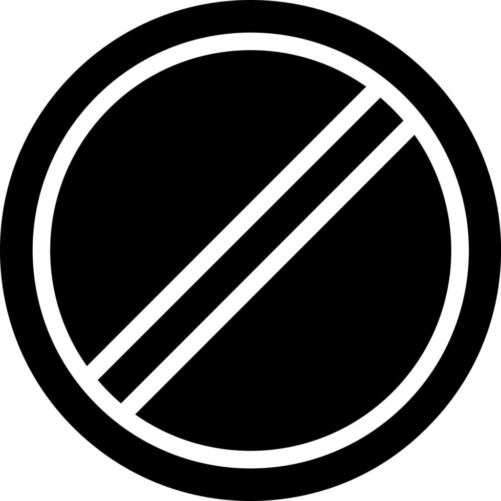Ban Vector Icon Design