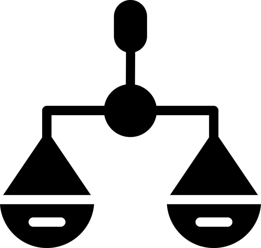 Balance Scale Vector Icon Design