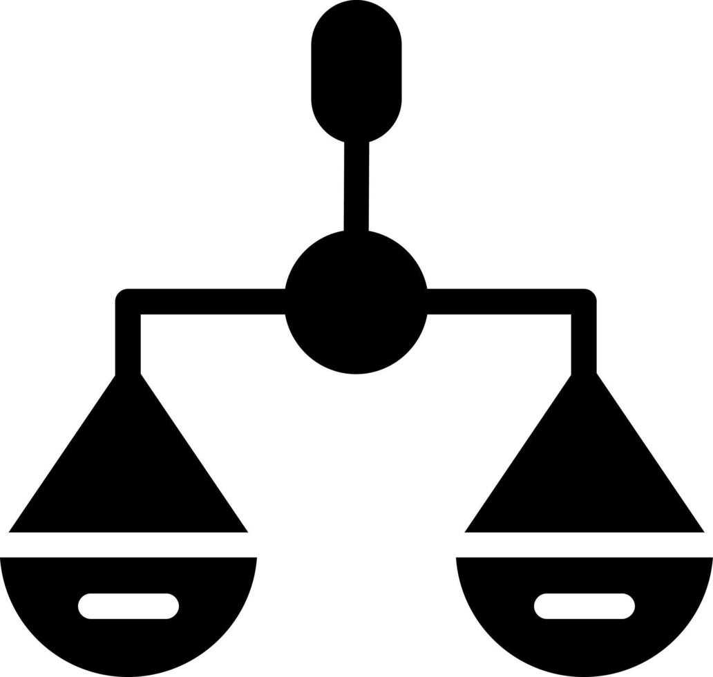 Balance Scale Vector Icon Design