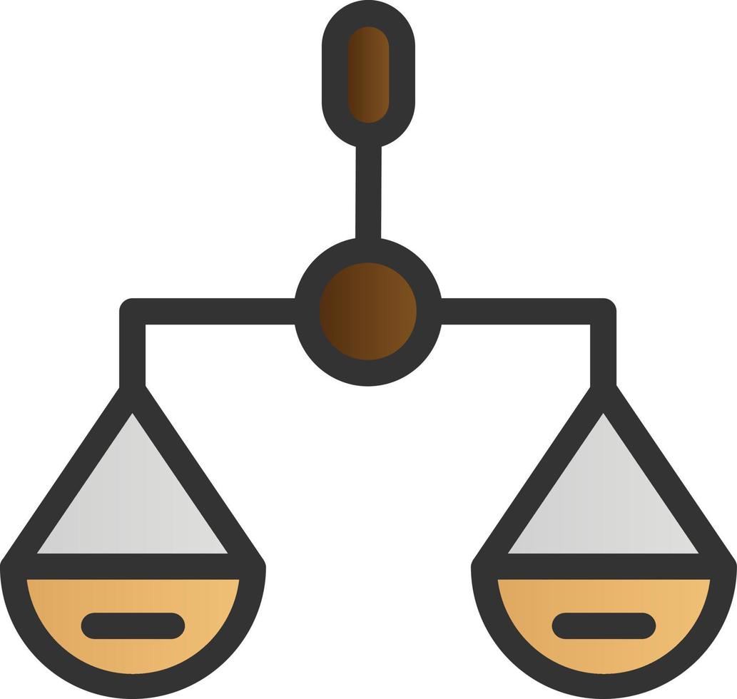 Balance Scale Vector Icon Design