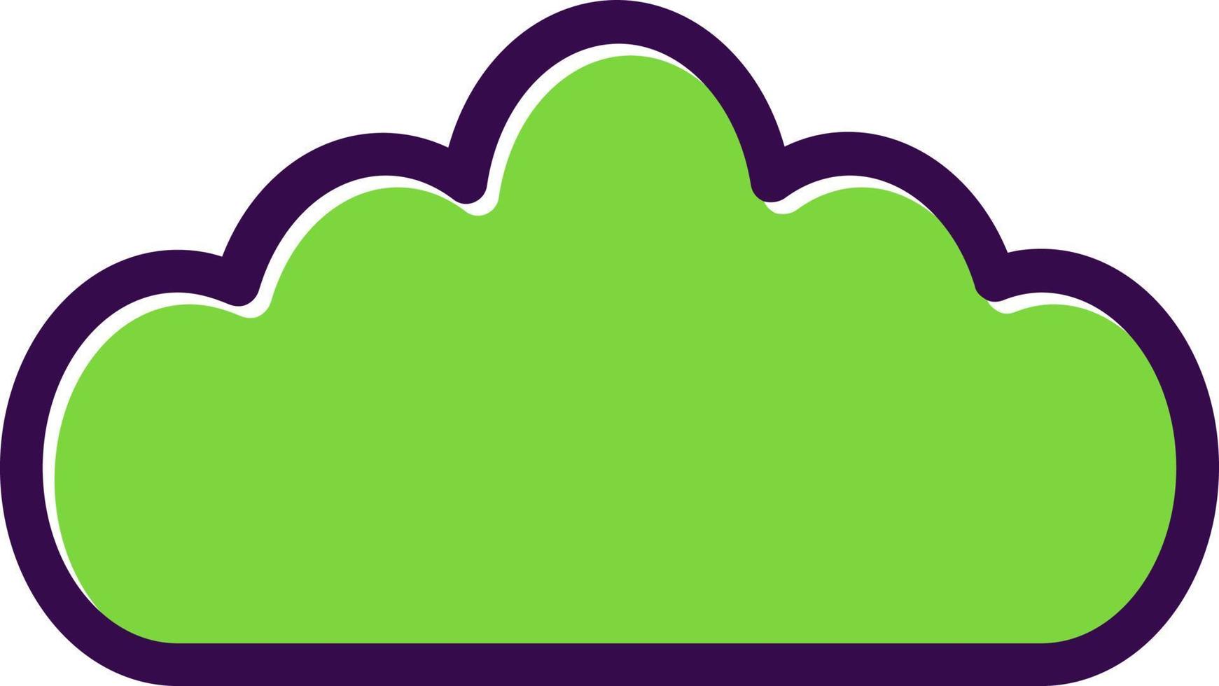 diseño de icono de vector de nube